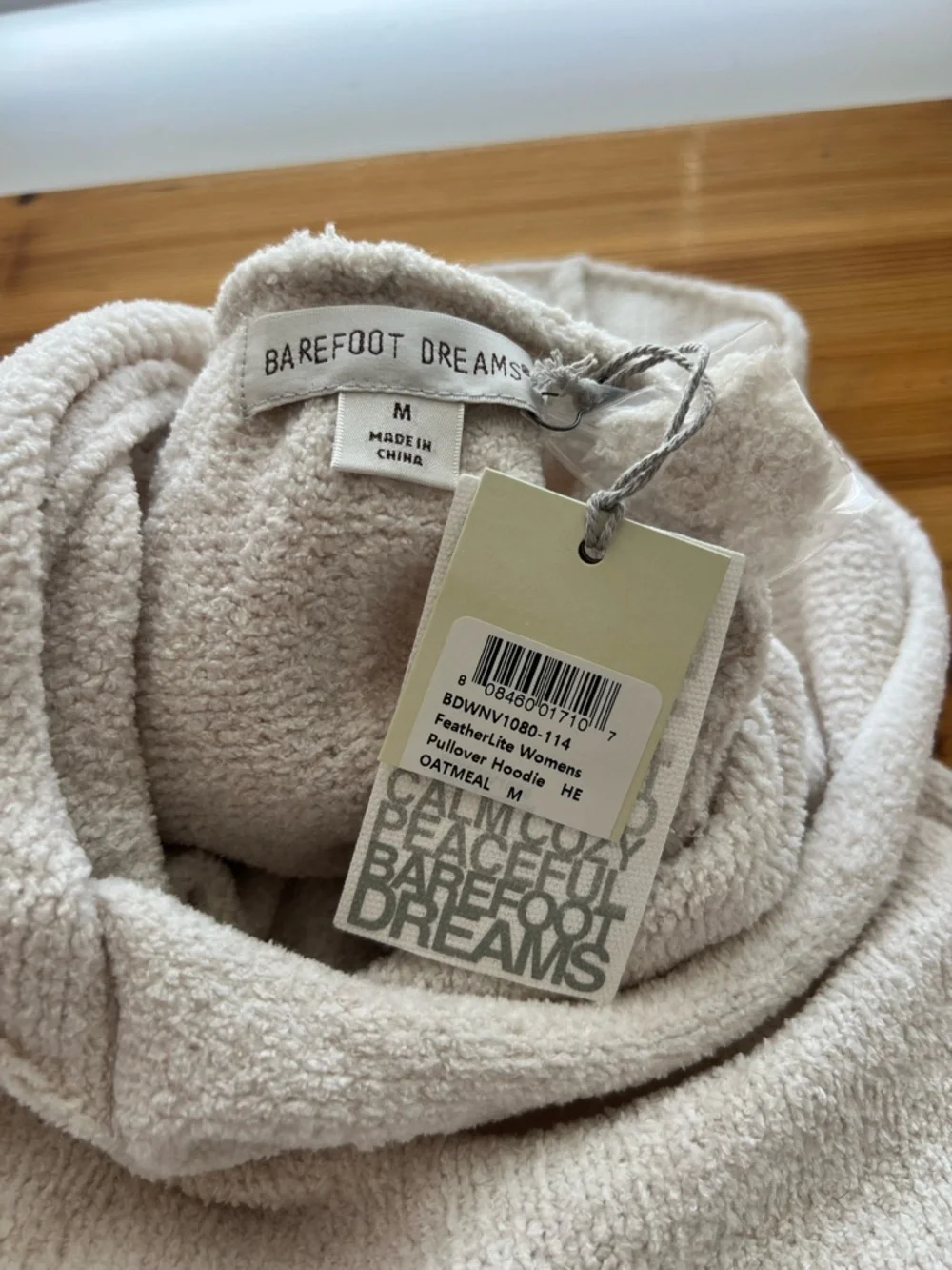 Barefoot Dreams Oatmeal Pullover Hoodie - Picture 3 of 9